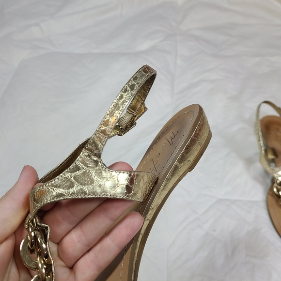 Marc Fisher | Gold Sandals - Picture 3 of 10
